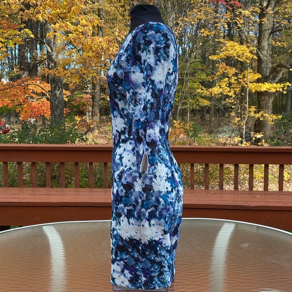 Badgley Mischka multi color dress, excellent Condition, measurements in photos. - Picture 2 of 12